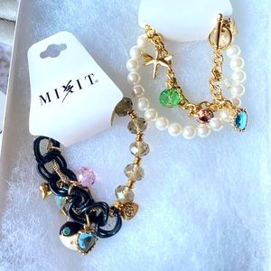 Betsey Johnson 2 Mixit Stretch Bracelets NWT